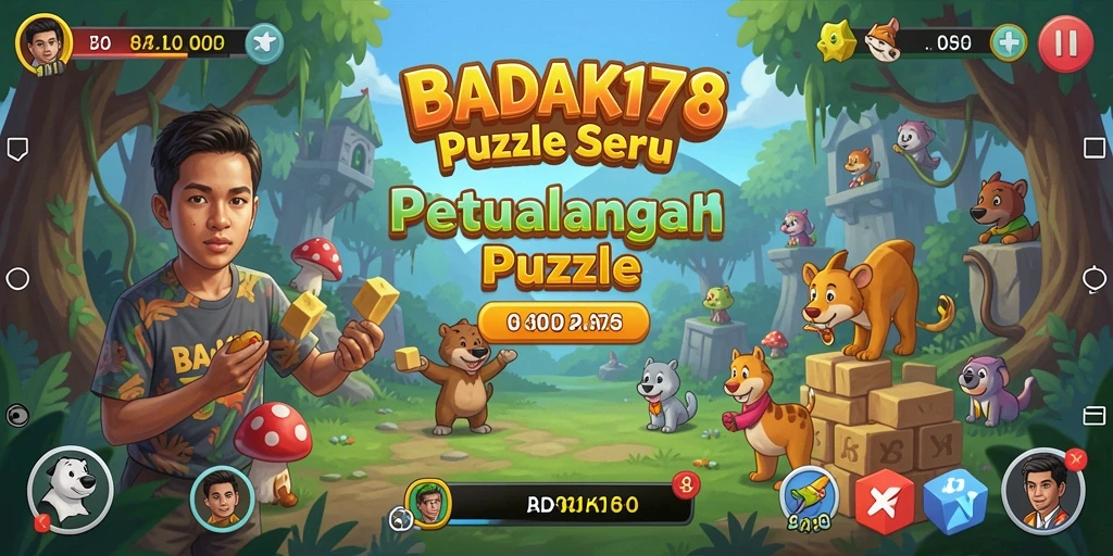 Tangkapan layar gameplay BADAK178 menunjukkan teka-teki yang menantang.