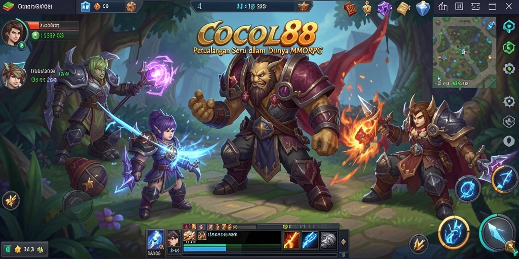 Tangkapan layar gameplay dari COCOL88 yang menampilkan pertarungan epik.