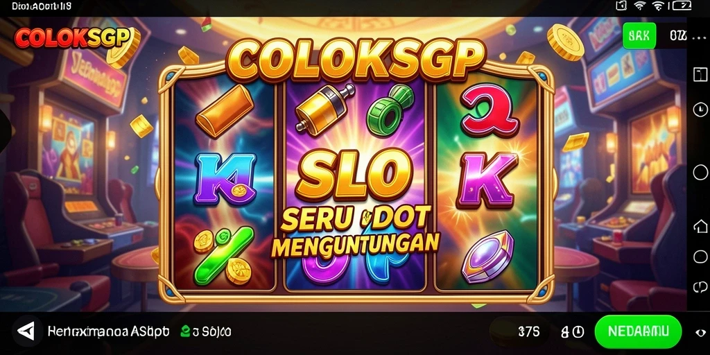 Tampilan gameplay menarik dari COLOKSGP yang penuh warna.