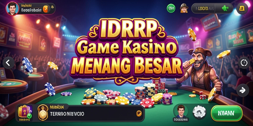 Tampilan gameplay kasino yang menarik dan penuh warna.