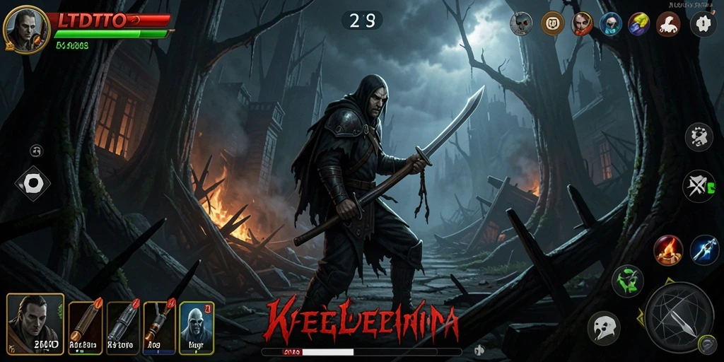 Tampilan gameplay LTDTOTO dengan atmosfer Horror yang mencekam.