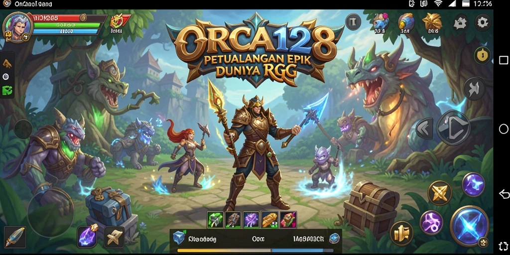 Tampilan gameplay ORCA128 yang memukau dan mendebarkan.