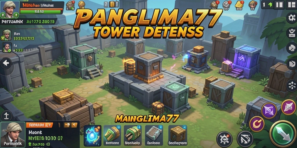 Menampilkan gameplay menawan dari PANGLIMA77 di Tower Defense.