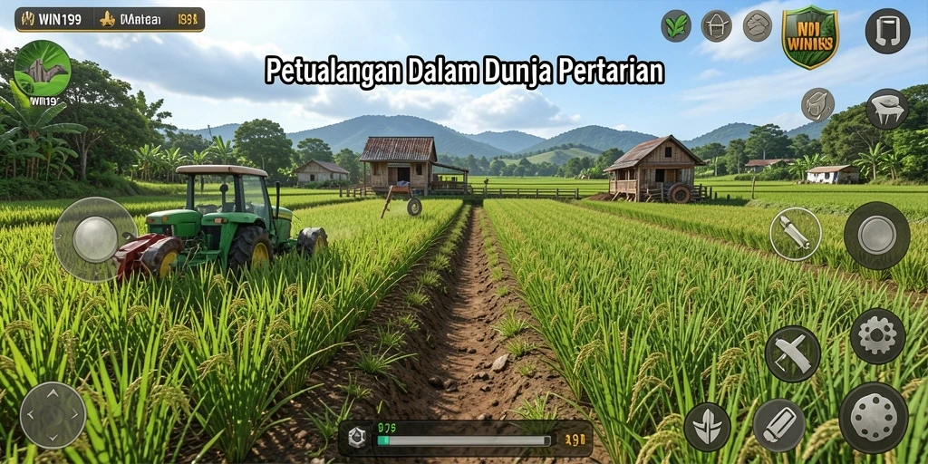 Tangkapan layar dari <strong>WIN199</strong> menunjukkan gameplay seru bertani dan berkebun.